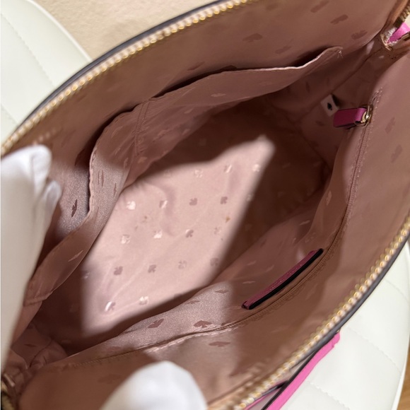 kate spade Pink Dome Satchel with Fuchsia Handles - Picture 11 of 13